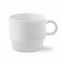Tasse en porcelaine blanche empilable fabriquée en UE 180ml