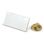 Pin rectangulaire en métal doré à personnaliser 26x14mm
