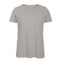 T-shirt pour femme en coton biologique à manches courtes 140 g/m² B&C couleur gris clair