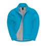 Veste softshell stretch pour homme en polyester 300 g/m² B&C couleur bleu lagon