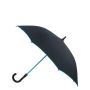 Parapluie automatique en fibre et pongé avec bord coloré Ø103