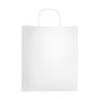 Sac classique en kraft de grande taille avec poignées 110 g/m² couleur blanc