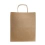 Sac classique en kraft de grande taille avec poignées 115 g/m² couleur naturel