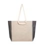 Sac en coton recyclé naturel avec côté ombré 190 g/m²