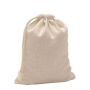 Sac en coton avec fermeture par cordon et longue sangle 110 g/m²