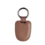 Porte-clés en cuir recyclé de haute qualité avec anneau en boucle