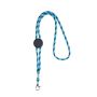 Lanyard tubulaire rayé durable en RPET avec mousqueton 3 cm