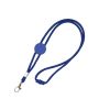 Lanyard tubulaire réglable en polyester avec mousqueton 3 cm