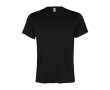 T-shirt technique en polyester recyclé 100 g/m² Roly Direct Slam couleur noir