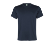 T-shirt technique en polyester recyclé 100 g/m² Roly Direct Slam couleur bleu marine