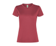 T-shirt femme en polyester recyclé 100 g/m² Roly Direct Slam couleur acajou