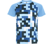 T-shirt technique unisexe en polyester 150 g/m² Roly Direct Ventor couleur bleu pastel