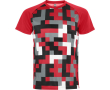 T-shirt technique unisexe en polyester 150 g/m² Roly Direct Ventor couleur rouge