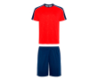 Ensemble sport unisexe polyester 140 g/m² Roly Direct Titan couleur rouge