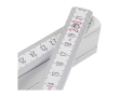 Règle pliable en bois avec schéma d’angles et précision 3, 2M couleur blanc