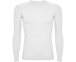T-shirt thermique sans coutures ajustable 200 g/m² Roly Direct Prime couleur blanc