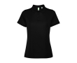Polo pour femme en polyester recyclé 125 g/m² Roly Direct Tormo couleur noir