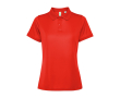 Polo pour femme en polyester recyclé 125 g/m² Roly Direct Tormo couleur rouge