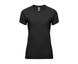 T-shirt technique cintré pour femme 135 g/m² Roly Direct Bahrain couleur noir