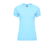 T-shirt technique cintré pour femme 135 g/m² Roly Direct Bahrain couleur bleu ciel
