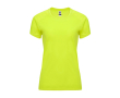 T-shirt technique cintré pour femme 135 g/m² Roly Direct Bahrain couleur jaune fluorescent