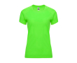 T-shirt technique cintré pour femme 135 g/m² Roly Direct Bahrain couleur vert fluorescent