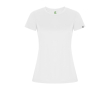 T-shirt en polyester recyclé pour femme 135 g/m² Roly Direct Imola couleur blanc