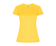 T-shirt en polyester recyclé pour femme 135 g/m² Roly Direct Imola couleur jaune