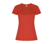 T-shirt en polyester recyclé pour femme 135 g/m² Roly Direct Imola couleur rouge
