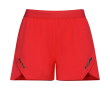 Short en polyester respirant pour femme, 110 g/m², Roly Direct Stratos couleur rouge