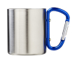 Mug isotherme double paroi avec mousqueton intégré 200 ml couleur bleu