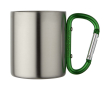 Mug isotherme double paroi avec mousqueton intégré 200 ml couleur vert