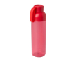 Bouteille en plastique recyclé avec poignée en silicone 600 ml couleur rouge