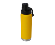Gourde écologique à double paroi avec bouchon à vis anti-goutte 700 ml couleur jaune foncé