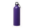 Gourde en acier inoxydable recyclé avec mousqueton 750ml couleur mauve