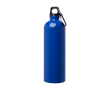Gourde en acier inoxydable recyclé avec mousqueton 750ml couleur bleu roi