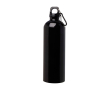 Gourde en acier inoxydable recyclé avec mousqueton 750ml couleur noir