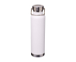 Bouteille en inox recyclé à double paroi avec bouchon à vis 650 ml couleur blanc