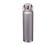 Bouteille en inox recyclé à double paroi avec bouchon à vis 650 ml couleur gris