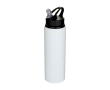 Gourde en acier inoxydable recyclé simple paroi 800 ml couleur blanc