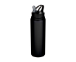 Gourde en acier inoxydable recyclé simple paroi 800 ml couleur noir