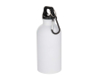Bouteille mate en acier inoxydable recyclé simple paroi 400 ml couleur blanc