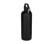 Gourde mate en acier inoxydable recyclé avec mousqueton 750 ml couleur noir