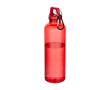 Gourde légère en plastique recyclé avec mousqueton 750 ml couleur rouge