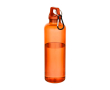 Gourde légère en plastique recyclé avec mousqueton 750 ml couleur orange