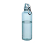 Gourde légère en plastique recyclé avec mousqueton 750 ml couleur turquoise