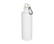Gourde légère en plastique recyclé avec mousqueton 750 ml couleur blanc