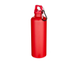 Gourde légère en plastique recyclé avec mousqueton 750 ml couleur rouge