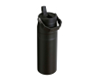 Bouteille en inox recyclé avec paille 700 ml Stanley IceFlow™ 2.0 couleur noir
