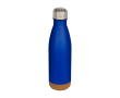 Bouteille en acier inoxydable à double paroi avec base en liège 500 ml couleur bleu roi